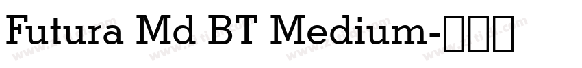 Futura Md BT Medium字体转换 Futura Md BT Medium字体转换
